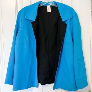 Blue and black blazer